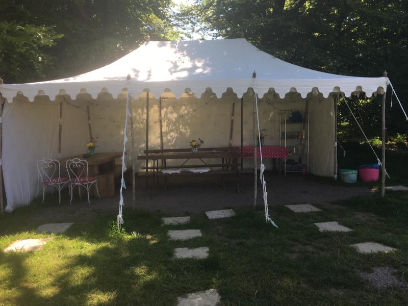 Marquee for dining