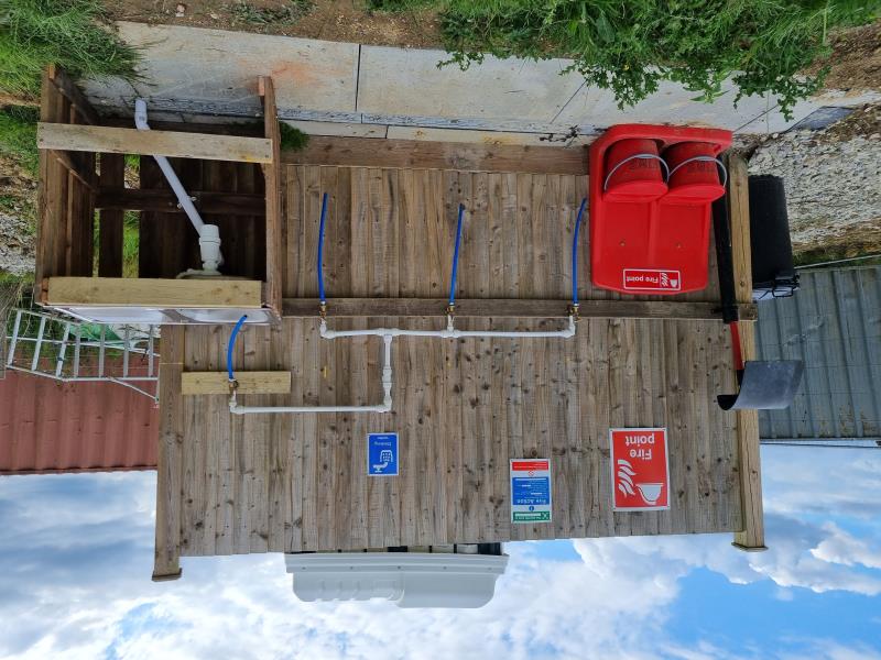 Fully equipped wash area