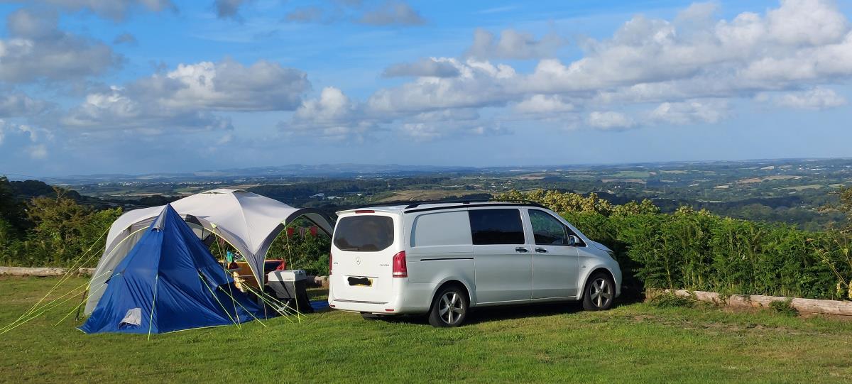 Campervan enjoying the view