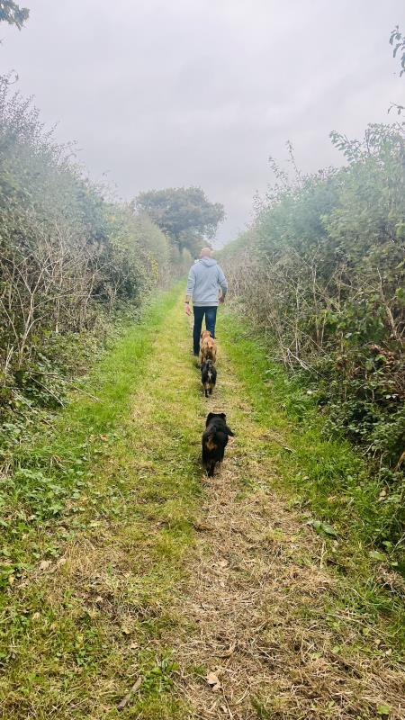 Off road walk to the beach