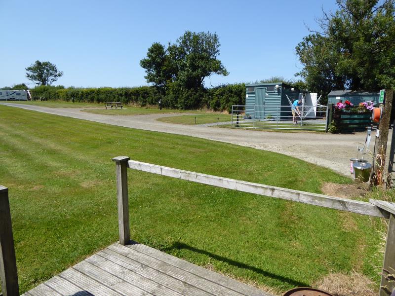 View across the site