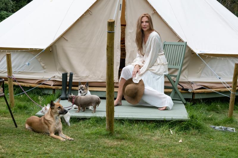 Sam Womack visits by the red phone box