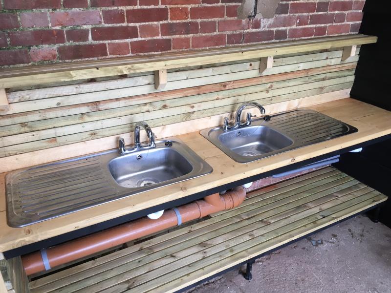 washing up area