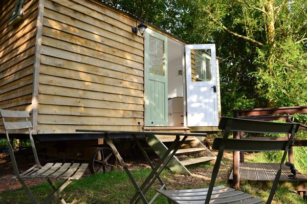 Shepherds Hut at Purple Badger Camping and Fishing Lakes