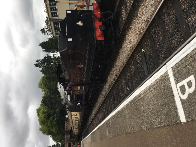 Steam railway only 5 mins from camp site