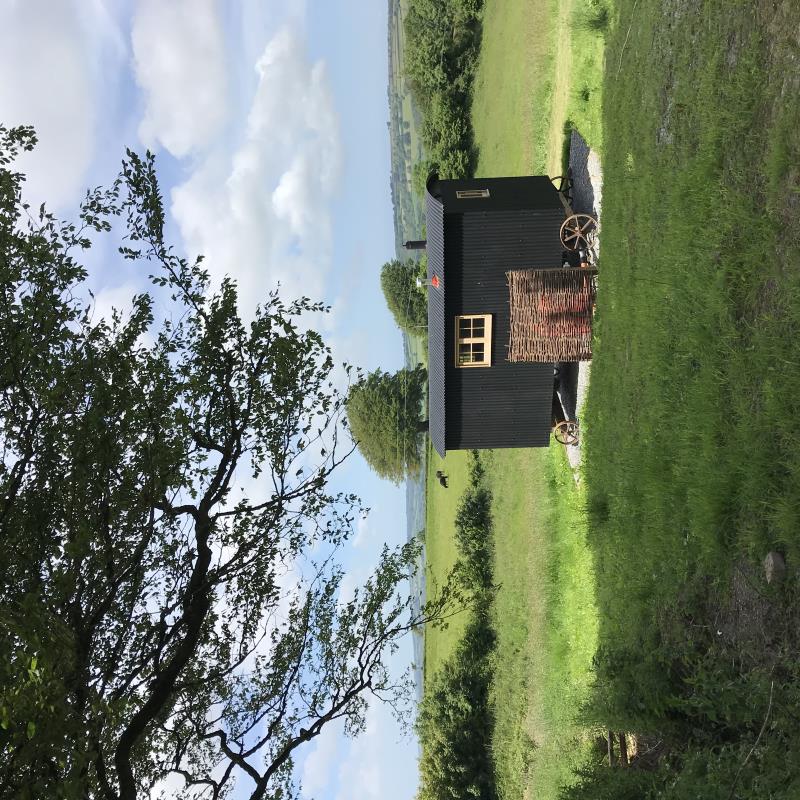 back of the hut
