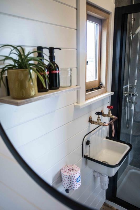 the bathroom