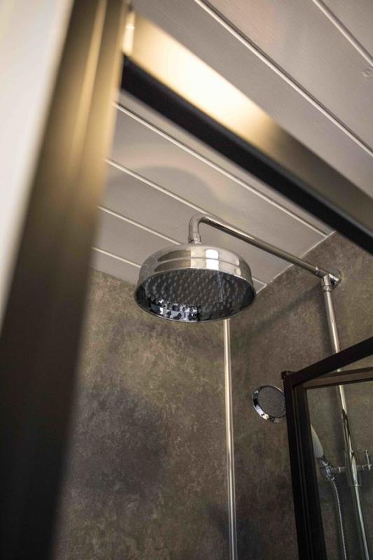 the shower