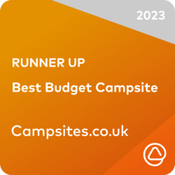 Campsites.co.uk award at Cherry Trees Farm