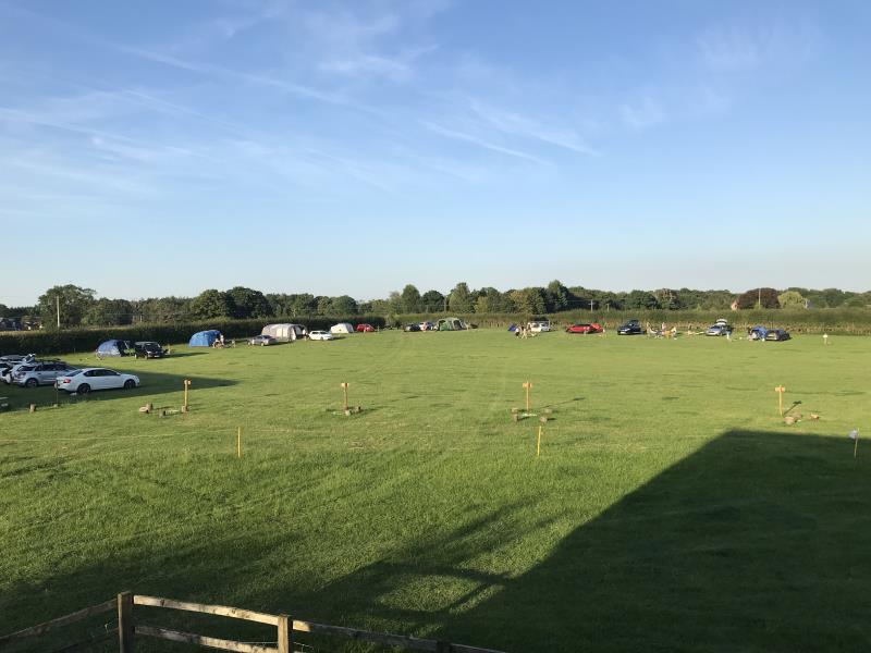 Spacious field with centre kept for play