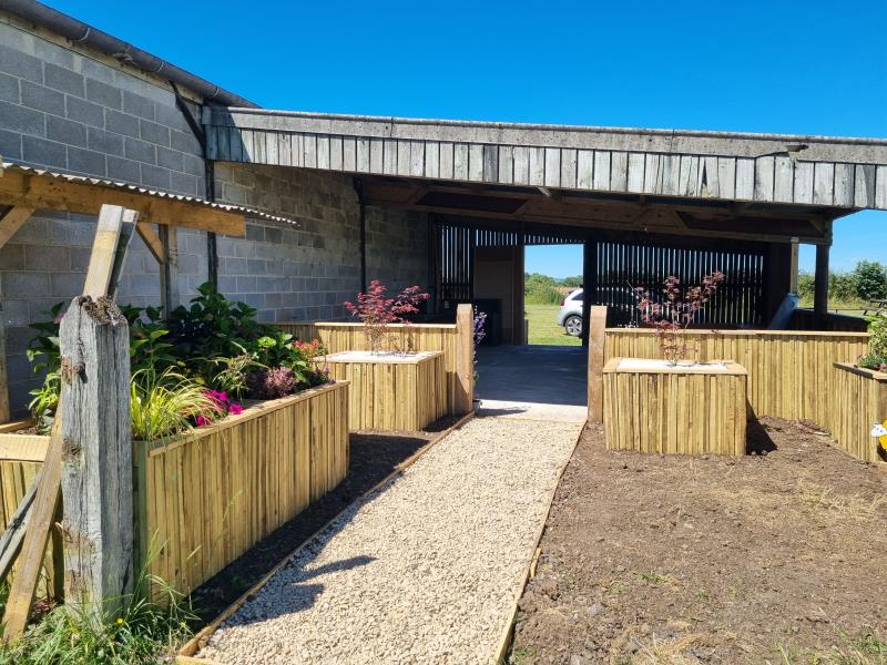 Al fresco dining area