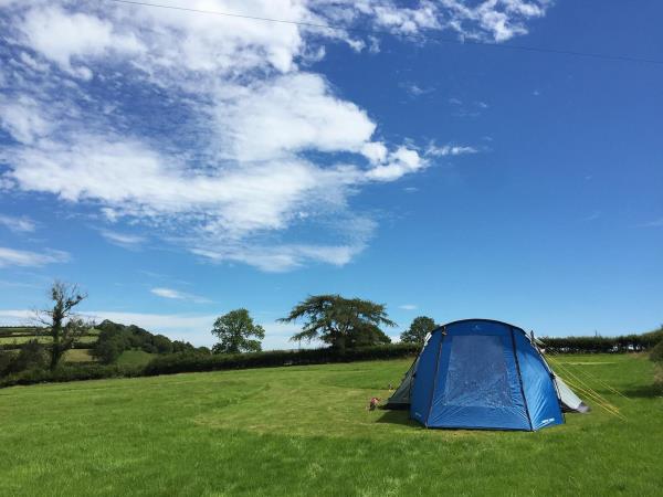 Big skies at Glynmarch Camping