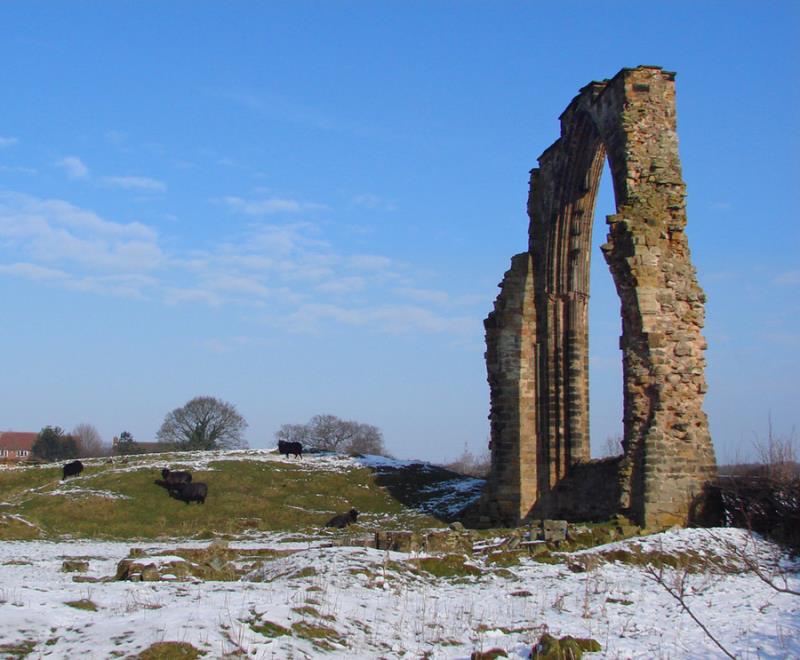 Nearby Dale Abbey Ruins.