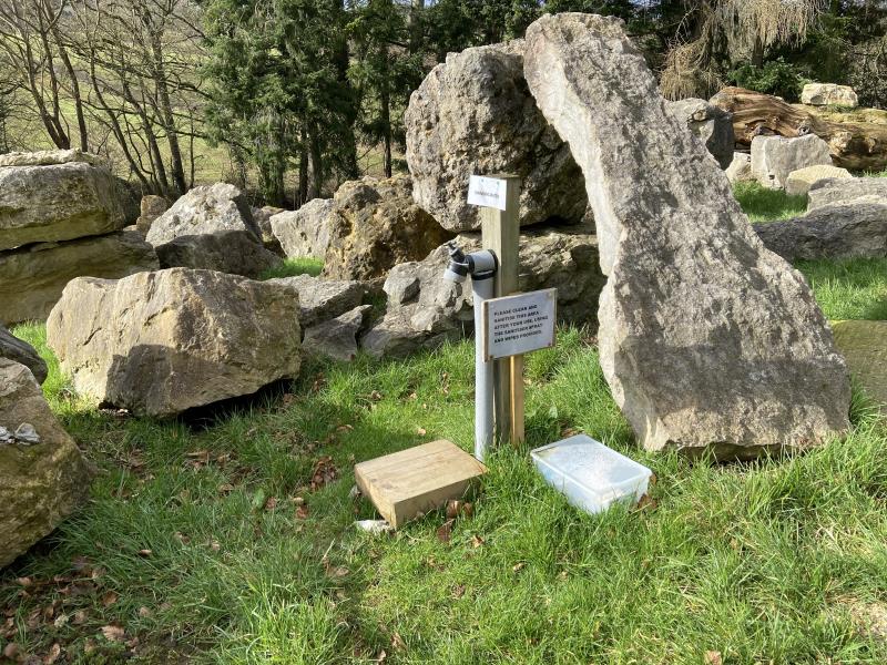 Water tap at top of site