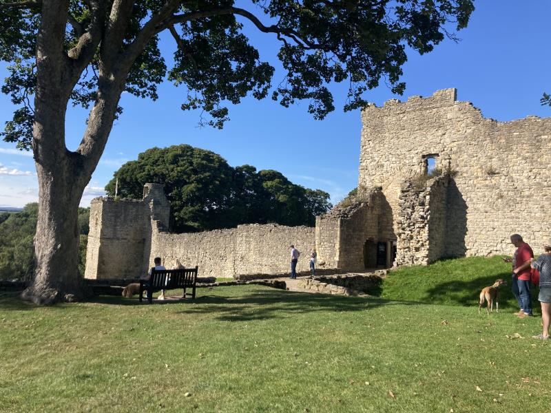 Pickering Castle 5 min walk