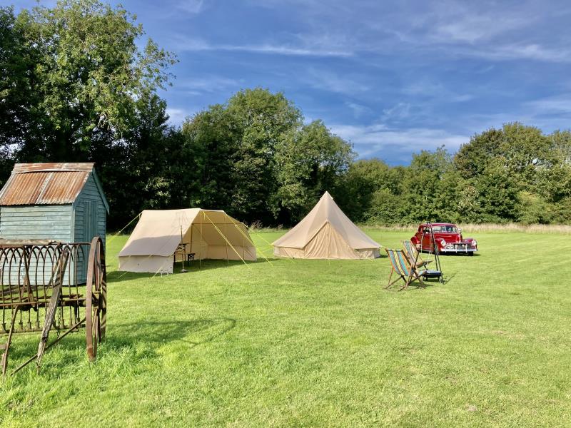 Bell Tent with dining/cooking Gazebo 