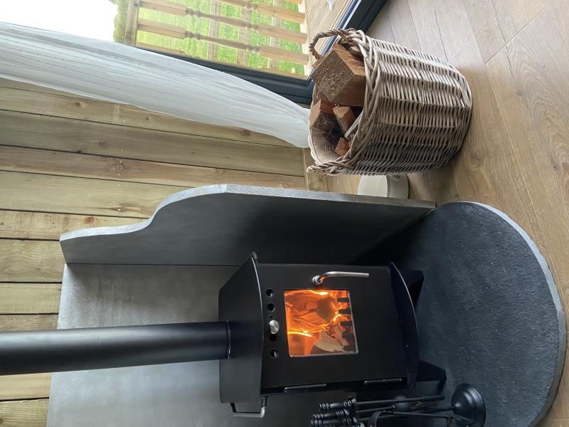 Wood-burner means cosy stays in winter
